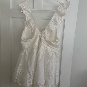 For Love and Lemons White Dress. Worn once for graduation pictures.